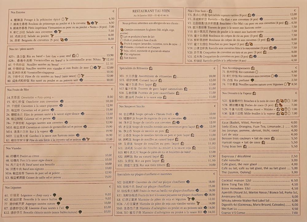 Tai Yien - Menu Image 2